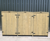 Deluxe Wheelie Bin Storage – 3 Bays – 3 Colours
