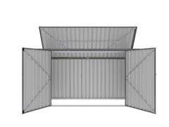 Premium 3 Bay Metal Wheelie Bin Storage—Durable, Secure & Weatherproof Outdoor Bin Cover