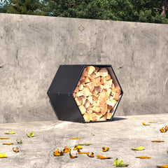 Triple Wood Rack – Sturdy Firewood Storage Solution