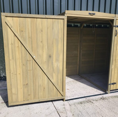 Deluxe Wheelie Bin Storage - 2 Bays - 3 Colours