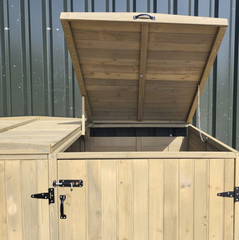 Deluxe Wheelie Bin Storage - 2 Bays - 3 Colours