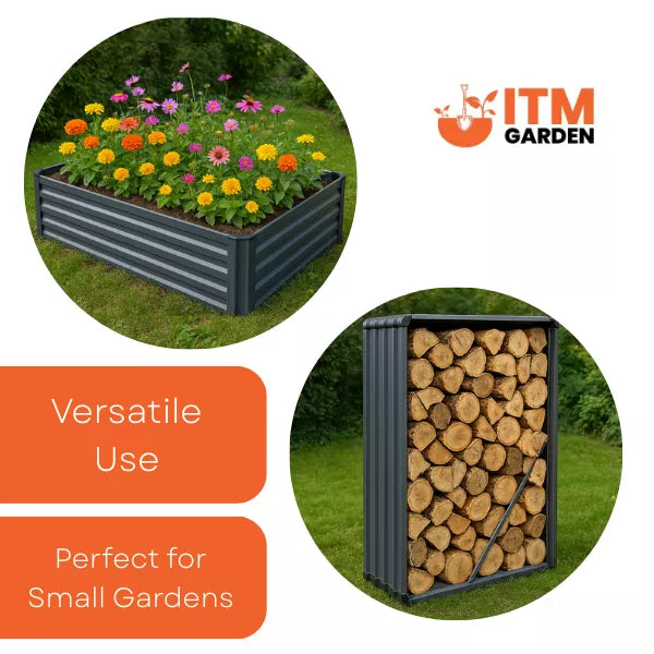 Log Storage & Raised Bed
